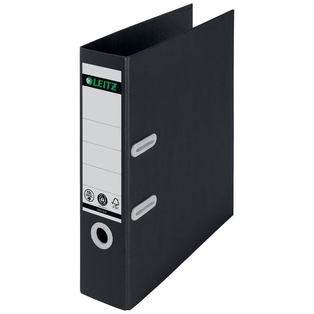 Leitz - Ordner 180 ° Recycle A4 80 mm en carton noir