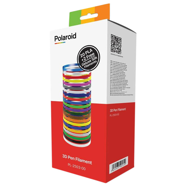 Polaroid - 3d filament  1.75mm pla 22 stuks assorti | 12 stuks