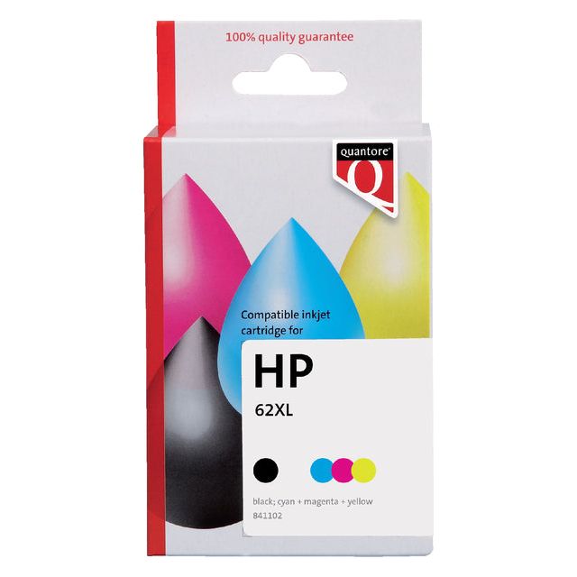 Quantore - Inkcartridge Alternative für N9J71AE 62XL Schwarz + Farbe