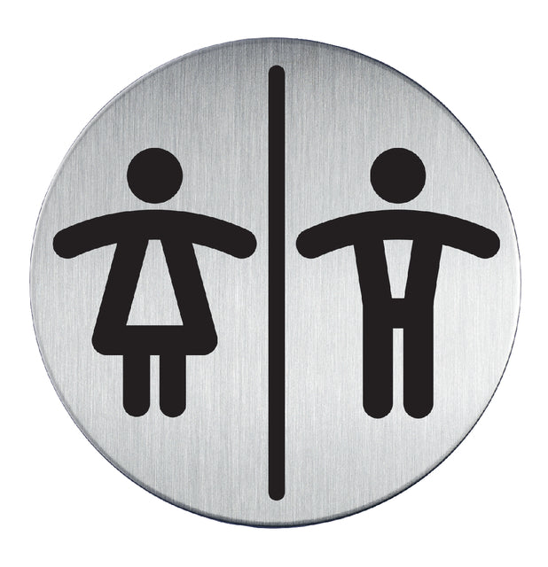 Durable - Icône Infobord Toilette durable D / H autour de 83 mm