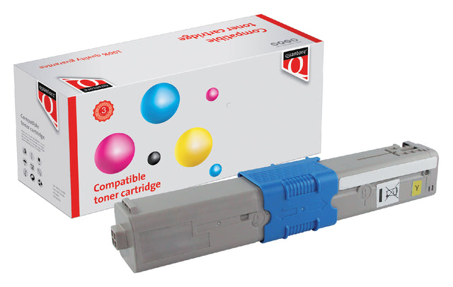 Quantore - Tonercartridge Oki 44469704 Geel