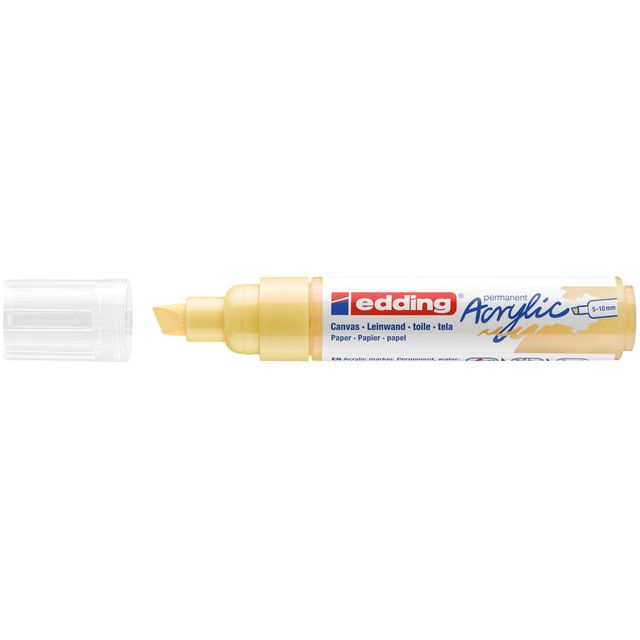 Edding - Acrylmarker EDDing E -5000 Weitpastellgelb | 5 Stücke