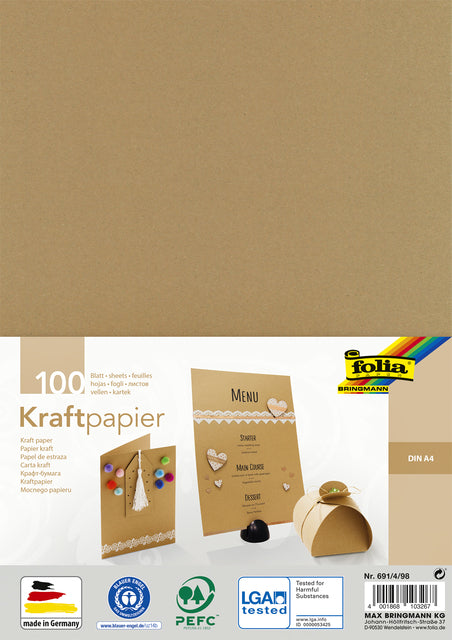 Folia Paper - Kraftpapier folia a4 120gr 100 vel