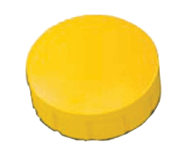 Maul - aimant solide, 15 mm, Tenskkracht 150 gr, boîte de 10 pièces, jaune