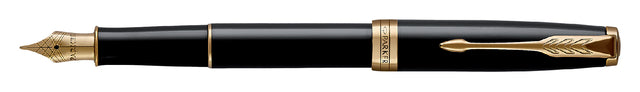 Parker - Fountain Pen Sonnet Black Lack GT fein