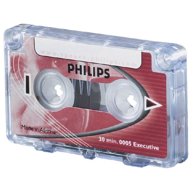 Philips - Cassette Dicte LFH 0005 2x15min avec clip | 10 pièces