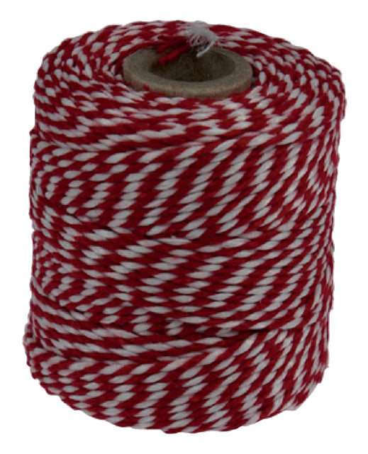 Muller - Touw muller katoen 50 gram 45 meter rood/wit