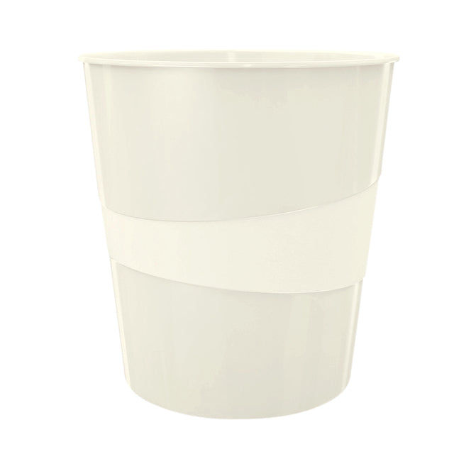 Leitz - Paper bin wow 15liter blanc | 1 pièce | 6 pièces