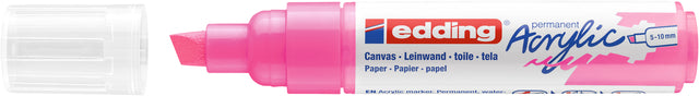 Edding - Marker acrylique Edding E -5000 race rose néon rose | 5 pièces