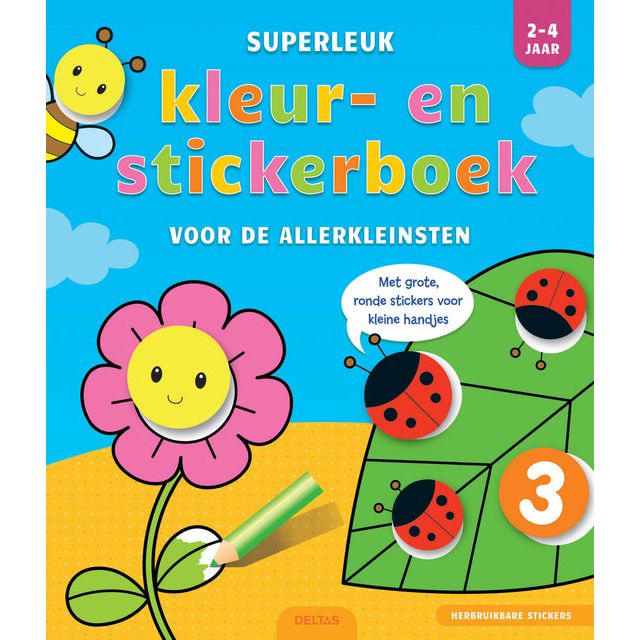 Deltas - Kleur- en stickerboek  superleuk 2-4 jaar