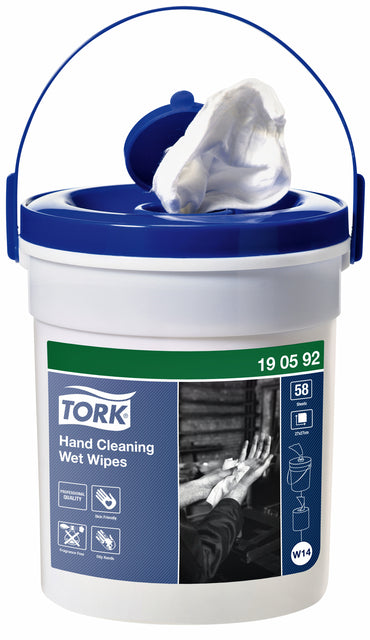 Tork - Handreinigingsdoek w14 premium 1laags wit | 4 stuks