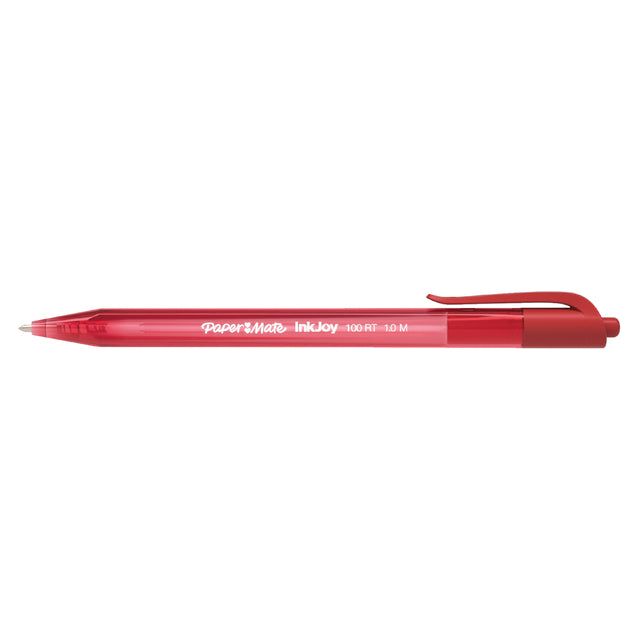 Paper Mate - Balpen papermate inkjoy 100 rt m rood