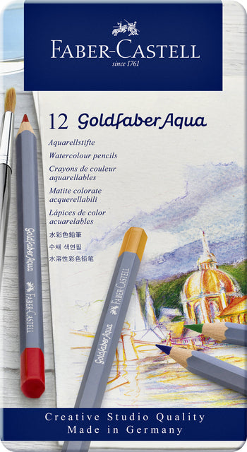 Faber Castell - farbiger Bleistift Faber -castell GF Aquarel 12st Assorti