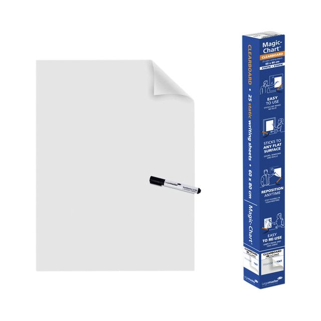 Legamaster - Magic -Chart Whiteboard 60x80cm transparent