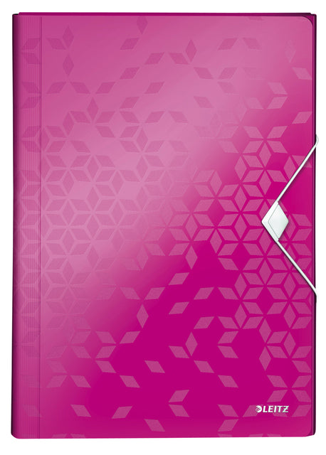 Leitz - Tri Folder Wow 6 Tabs Pp Pink