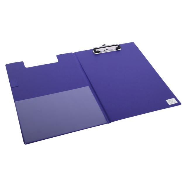 Quantore - Clipboard -Ordner A4 Blau mit 100 -mm -Klemme + Penlus | 12 Stücke