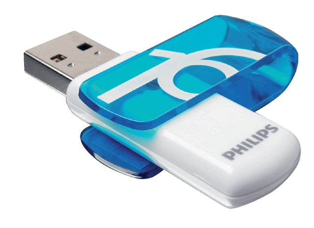 Philips - USB Stick 2.0 Vivid Edition Ocean Blue 16 Go