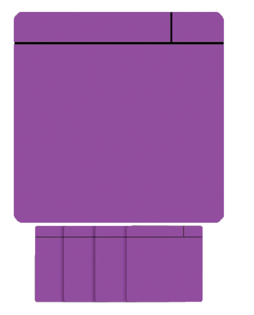 Smit Visual - Magneet scrum 75mmx75mm paars