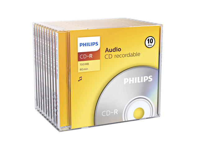 Philips - CD -R 80min Audio JC (10)