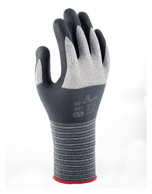 Showa - Handschuh 381 Grip Nitril xl Grau