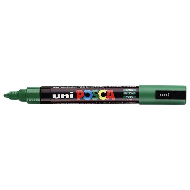 Posca - Verfstift  pc5m m donkergroen | 6 stuks