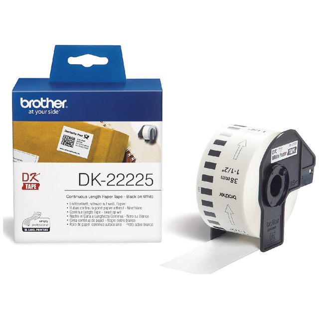 Brother-Babel DK-22225 38 mm de papier blanc thermique de 30 mètres