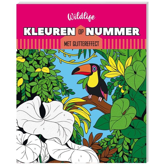 Malbuch Interstat Colors nach Number Wildlife