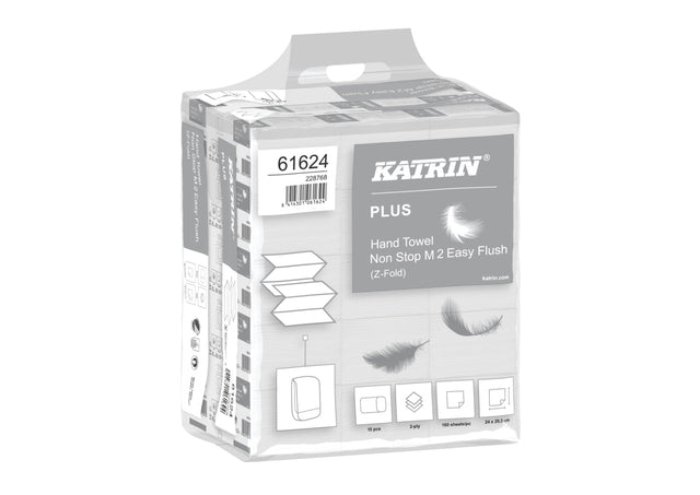 Katrin - Handdoek katrin plus 2laags 203x240mm wit