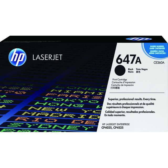 HP - Toner 647a, 8 500 pages, OEM CE260A, noir