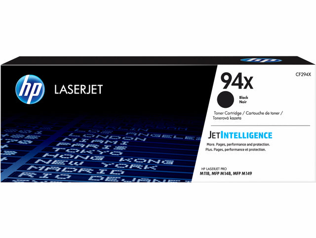 HP - Toner 94X, 2 800 pages, OEM CF294X, noir