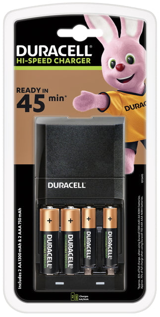 Duracell - Chargeur de batterie CEF27 + 2XAA + 2XAAA | 3 pièces