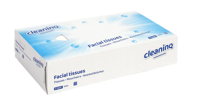 CleanInq - Facial tissulaire 2laards 100 pièces