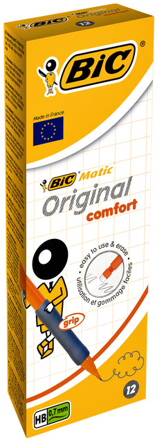 Bic - Vulpotlood bic matic original grip hb 0.7mm | 12 stuks