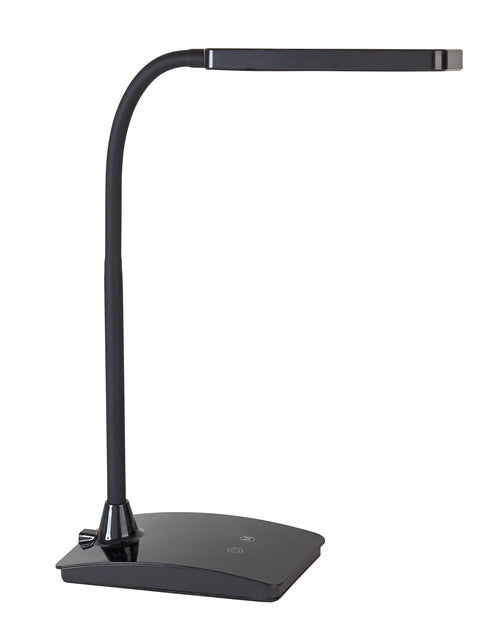 Maul - pearly bureaulamp, LED, op voet, color vario, dimbaar, zwart