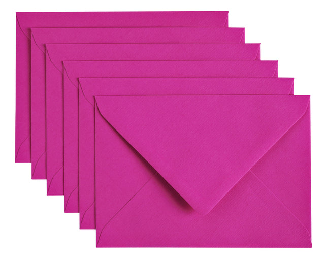 Papicolor - Enveloppe C6 114x162mm Rose vif