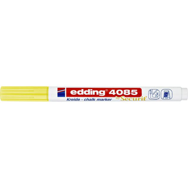 Edding - Chalkstift Edding von 4085 um 1-2 mm Neongelb | 10 Stücke