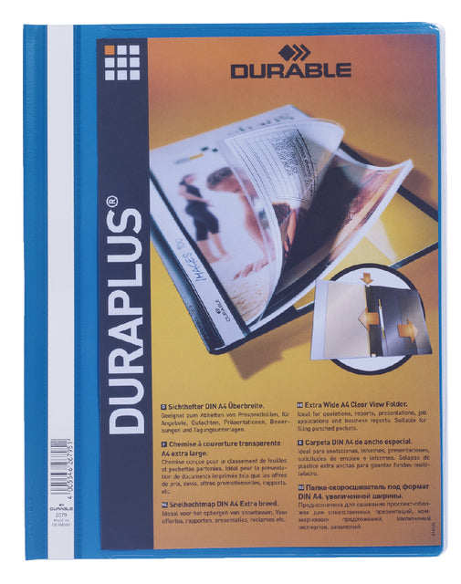 Durable - Folder Fastring Duraplus A4 Blue | 25 pièces