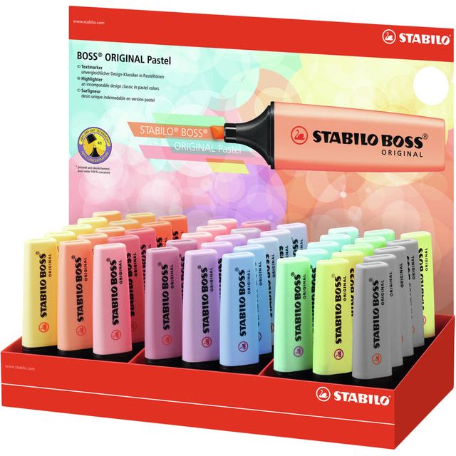 Stabilo - Markeerstift boss 70/45 45st pastel ass | 45 stuks