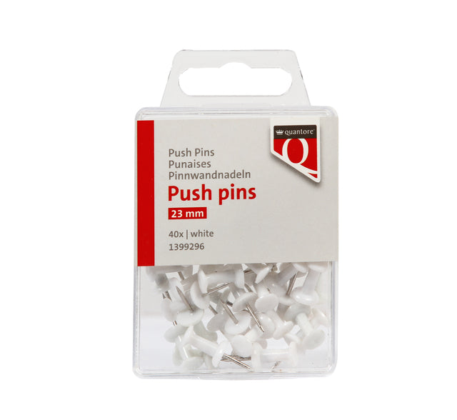 Quantor - Push Pins weiße 40 Teile drücken