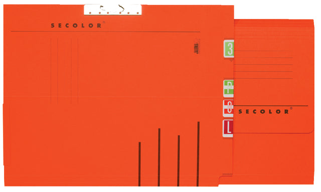 Quantore - dossier de collection A4 rouge latéral | 50 pièces