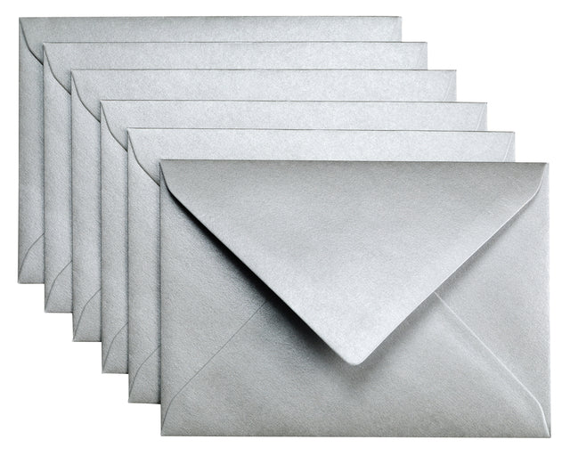 Papicolor - Envelop papicolor c6 114x162mm metallic zilver