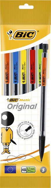 Bic - vulpotlood Matic Classic blister van 5 stuks