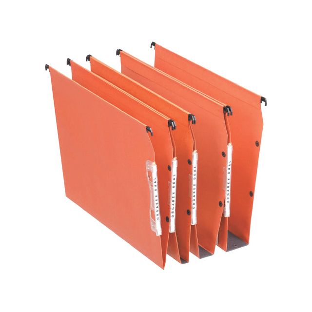 Esselte - Hangmap Orgarex Double Orange latéral 30 mm