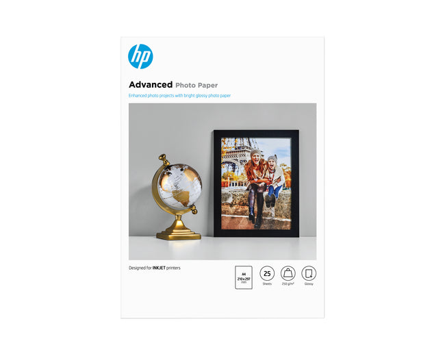 HP - Papier photo q5456a a4 250gr brillant