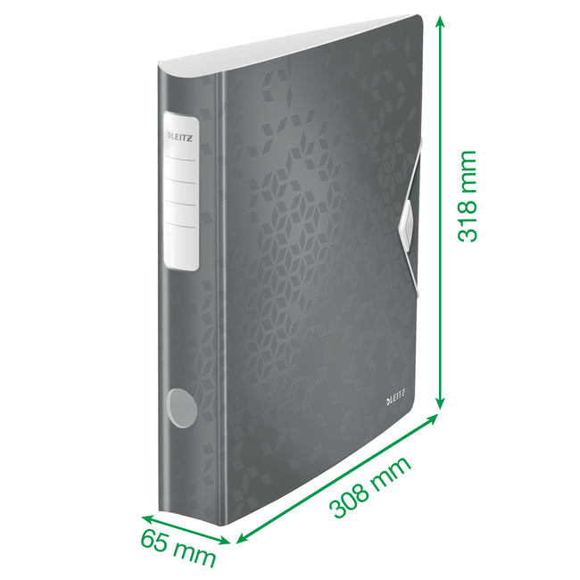 Leitz - Dossier WOW Dos actif de 6,5 cm, vert