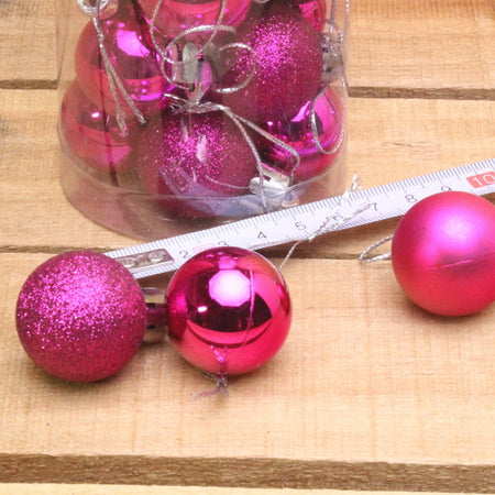 Bonbon doosjes - Chocolade doosje - Deko kerstballen pink