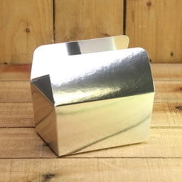 Bonbon doosjes - Chocolade doosje - Zilver glans LAAG - Tekst - 12 stuks