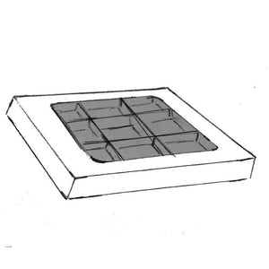 Bonbon doosjes - Chocolade doosje - presentatiedoos BASIC wit - 24 stuks