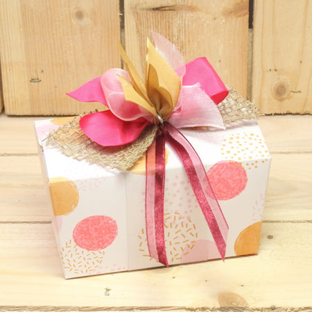 Bonbon doosjes - Chocolade doosje - Soft dot LC strik - 24 stuks