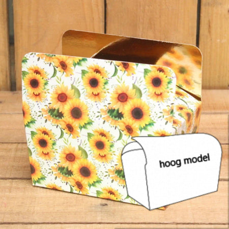 Bonbon doosjes - Chocolade doosje - Zonnebloem HOOG - 20 stuks